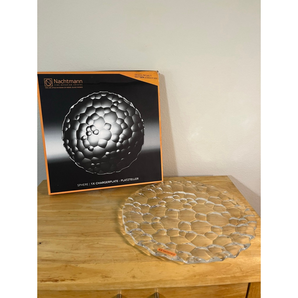 Nachtmann Sphere Glass Charger Plate